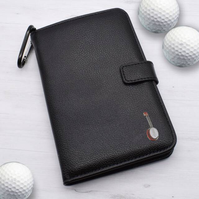 Banjo Design - Personalised Leatherette Golf Organiser Complete With Divot Repairer, Marker, Tees, Scorecard & Pencils - image 1