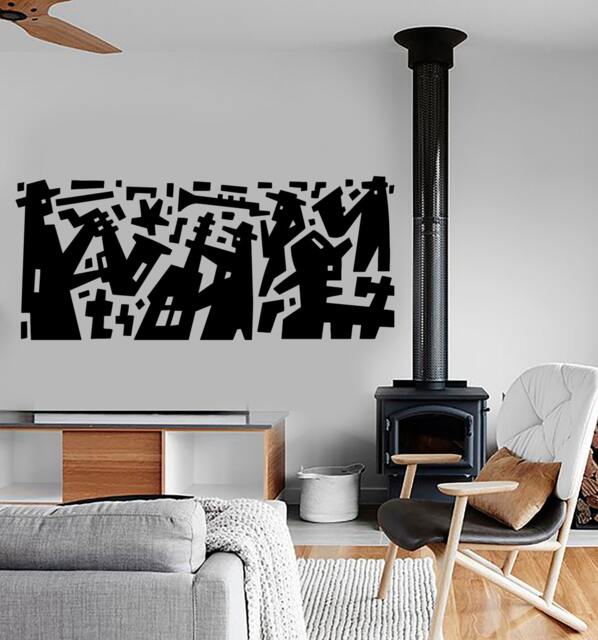 Wall Decal Music Jazz Band Modern Art Vinyl Sticker Mural 1590Dz - image 1
