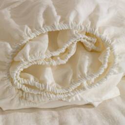 Linen Sheet - Bed Sheets-Fitted Linen Bedsheets-Washed Bedding - King Sheet-Linen Fitted Flat Bed Sheet - thumbnail 2