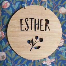 Personalised Wooden Wall/Door Hanging-Wall Hanging-Wall Art-Wooden Sign-Custom Name-Kids Gift-Baby Gift-Lasercut-Plaque