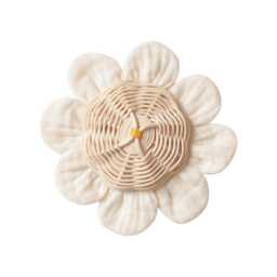 Nasturtium Flower Rattan Wall Decoration - Nursery & Baby Room Decor - thumbnail 3