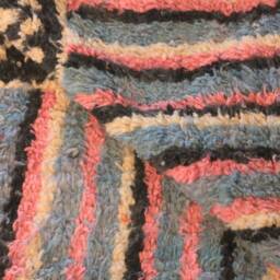 Colorful Moroccan Rug, Custom Fabulous Boujad Azilal Abstract Multicolored Carpet, Handmade Bohemian Rug - thumbnail 4
