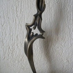 The Dancers 100% Solid Pure Bronze Figurine Sculpture Modern Art Deco Signed - thumbnail 4