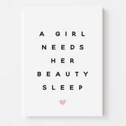 Bedroom Wall Art, Decor - A Girl Needs Her Beauty Sleep Quote Print-Art Prints Posters Pictures -Gallery Wall-Dressing Room Print - thumbnail 2