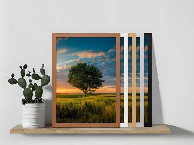 A1, A2, A3, A4, A5, Photo Frame Black Walnut Oak White Frames Picture Wall Art Home D??cor Gift Anniversary Birthday - image 1
