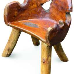 Large Teak Root Chair With Sculptural Organic Back - thumbnail 3