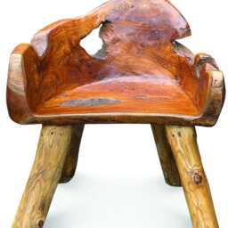 Large Teak Root Chair With Sculptural Organic Back - thumbnail 2