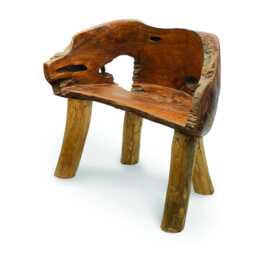 Large Teak Root Chair With Sculptural Organic Back - thumbnail 4