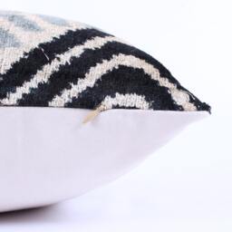 16x24 Ikat Velvet Pillow Cover, Handmade Cushion, Decorative Throw Pillow, Boho Cushion Turkish Home Decor - thumbnail 3