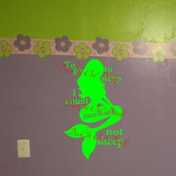 "Vinyl Wall Decal ""To Go To Sleep I Count Mermaids Not Sheep" - thumbnail 2