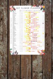 Cut Flower Growing Planner // Allotment & Garden Calendar Home Grown Floristry Bouquets - thumbnail 1