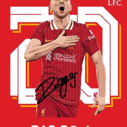 Diogo Jota Signed - Printed Liverpool Printed Autograph Print Photo Framed Option Anfield B - thumbnail 3