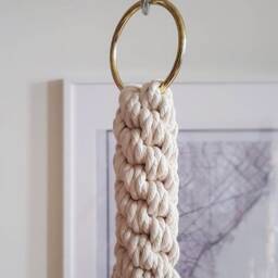 Macrame Plant Hanger, Hanging Planter, Color Blockno Tariffs/Fees To Usa - thumbnail 3