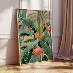 Tropical Poster, Botanical Nature Prints, Jungle Wall Art Posters, Leaves Decor, Green Plant Poster Print, Exotic Gift - thumbnail 3