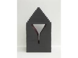 Pyramidal Keyhole - Minimalism Wood Sculpture Architecture Monochrome Geometric Architectonic Aralica- Building - thumbnail 1