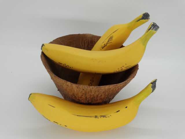 Ceramic Banana Handmade Realistic - 1 Pc Natural Size, Home Decor, Gift - image 1