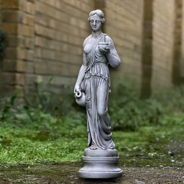 stone Greek Goddess Sculpture Concrete Woman Figurine Outdoor Ornament Garden & Home Decoration Yard Art - image 1