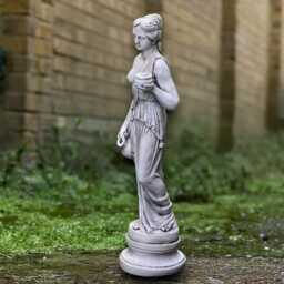 stone Greek Goddess Sculpture Concrete Woman Figurine Outdoor Ornament Garden & Home Decoration Yard Art - thumbnail 2