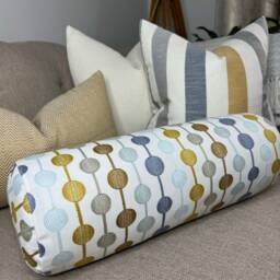 "Scandi Cushion, Decorative Bolster 16"" X 6" - thumbnail 1
