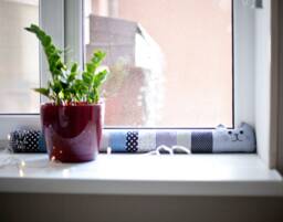 Door Draft Stopper Cat Patchwork Window Dodger Or Window Snake Draft Blocker Filled Windowsill Pillow - thumbnail 1