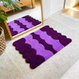 Hand Tufted Fluffy Rug/Custom Rug, Soft & Aesthetic, Handmade Colorful Tuft - thumbnail 2