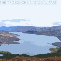 Loch Lomond Travel Poster - Retro Scotland Art Print - thumbnail 2