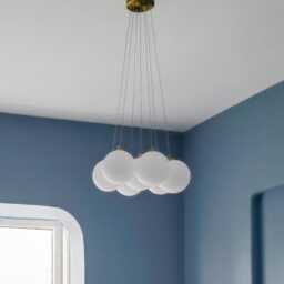 Bubble Chandelier, Chandelier Pendant, Stairway Chandelier, Chandeliers Lighting, Ceiling Light, Frosted Glass Bubbles, Modern Lighting - thumbnail 3