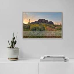 Superstition Mountains, Arizona Sunset, Lost Dutchman, Sunrise, Art Print, Phoenix Skies, Nature Decor, Wall Art - thumbnail 2