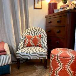 Bespoke Round Storage Ottoman, Pouffe in Com - thumbnail 2
