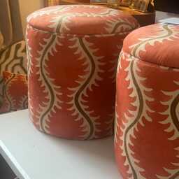 Bespoke Round Storage Ottoman, Pouffe in Com - thumbnail 3