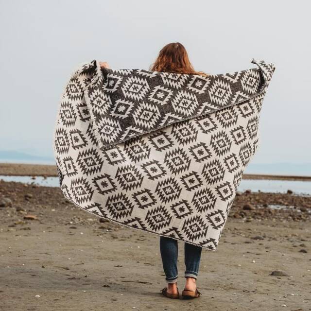 Tofino Beach Blanket - Isla Boho , Southwest, Camping Blanket, Throw Blanket, Yoga Blanket, Scarf, Geometric Picnic Blanket - image 1