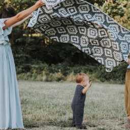 Tofino Beach Blanket - Isla Boho , Southwest, Camping Blanket, Throw Blanket, Yoga Blanket, Scarf, Geometric Picnic Blanket - thumbnail 3
