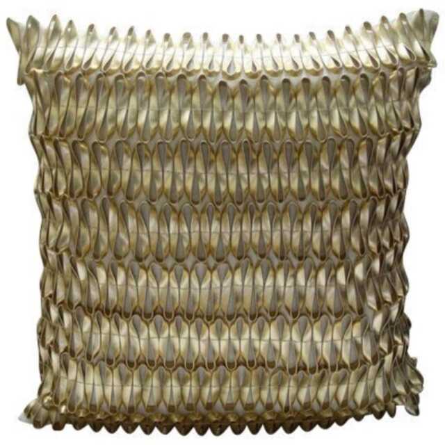 "Handmade Metallic Gold European Pillow 24""x24""/26""x26" - image 1