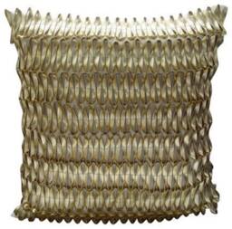 "Handmade Metallic Gold European Pillow 24""x24""/26""x26" - thumbnail 2