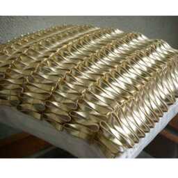 "Handmade Metallic Gold European Pillow 24""x24""/26""x26" - thumbnail 3