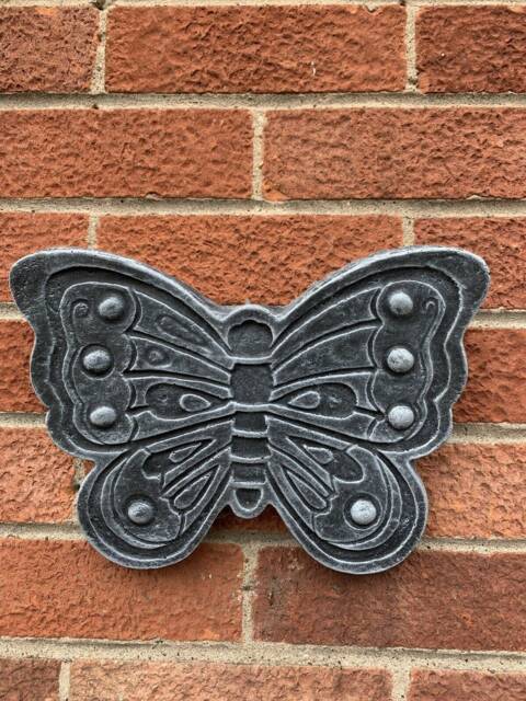 stone Garden Detailed Butterfly Wall Hanger Hanging Plaque Ornament - image 1