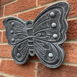 stone Garden Detailed Butterfly Wall Hanger Hanging Plaque Ornament - thumbnail 3