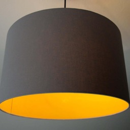 "Lampshade ""Curry Yellow-stone Gray" - thumbnail 2