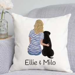 Customisable Dog Cushion - Custom Cushion Owner Gift Owner- Mum - thumbnail 1