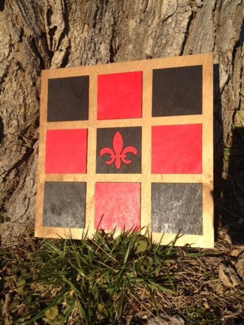 Red & Black Fleur De Lis - Wall Art - image 1