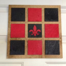 Red & Black Fleur De Lis - Wall Art - thumbnail 4