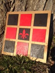 Red & Black Fleur De Lis - Wall Art - thumbnail 3