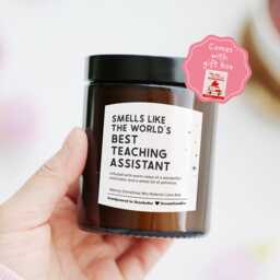 Thank You Gift For Teaching Assistant - End Of Term Appreciation Present Teacher School Custom Candle - thumbnail 1