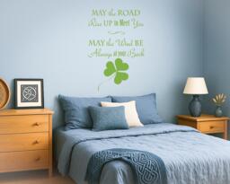 Old Irish Blessing Vinyl Wall Decal Ireland Home Room Pub Decorating Stickers Mural - #4595Di - thumbnail 1