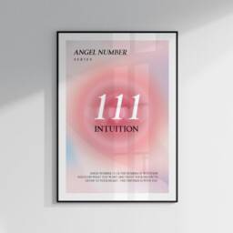 Angel Number Poster, Positive Affirmations Print, Aura Posters Bedroom Wall Art Prints Pictures, Law Of Attraction, Manifestation - thumbnail 2