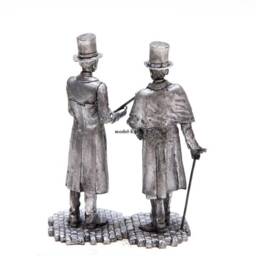 Tin 54mm Sherlock Holmes & Dr. Watson. Sir. Arthur Conan Doyle Stories 132 Scale Metal Figurine - thumbnail 2