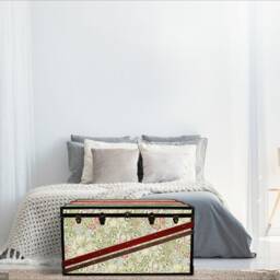 William Morris Steamer Trunk - Handmade Toy Chest Coffee Table Retro Storage Furniture _ Sinatra Glgr - thumbnail 2