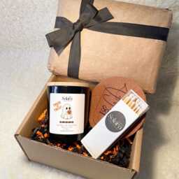 Trick Or Treat Cute Ghost Halloween Gift, Personalised Scented Candle Present For Mum Dada Friends Sister, Pumpkin Season Gift - thumbnail 3