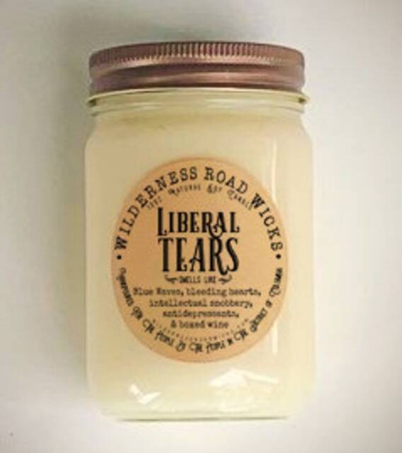 Liberal Tears Soy Candle - Wine Scent Gift For Conservative Political Humor