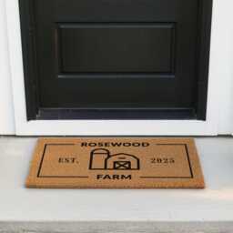 Custom Farm Name Doormat - Personalized Entrance Mat Country Housewarming Gift For Farmers Home Decor For Your - thumbnail 3